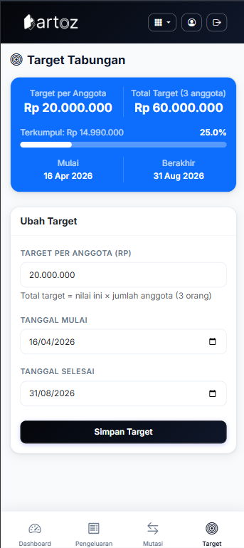 Target Tabungan
